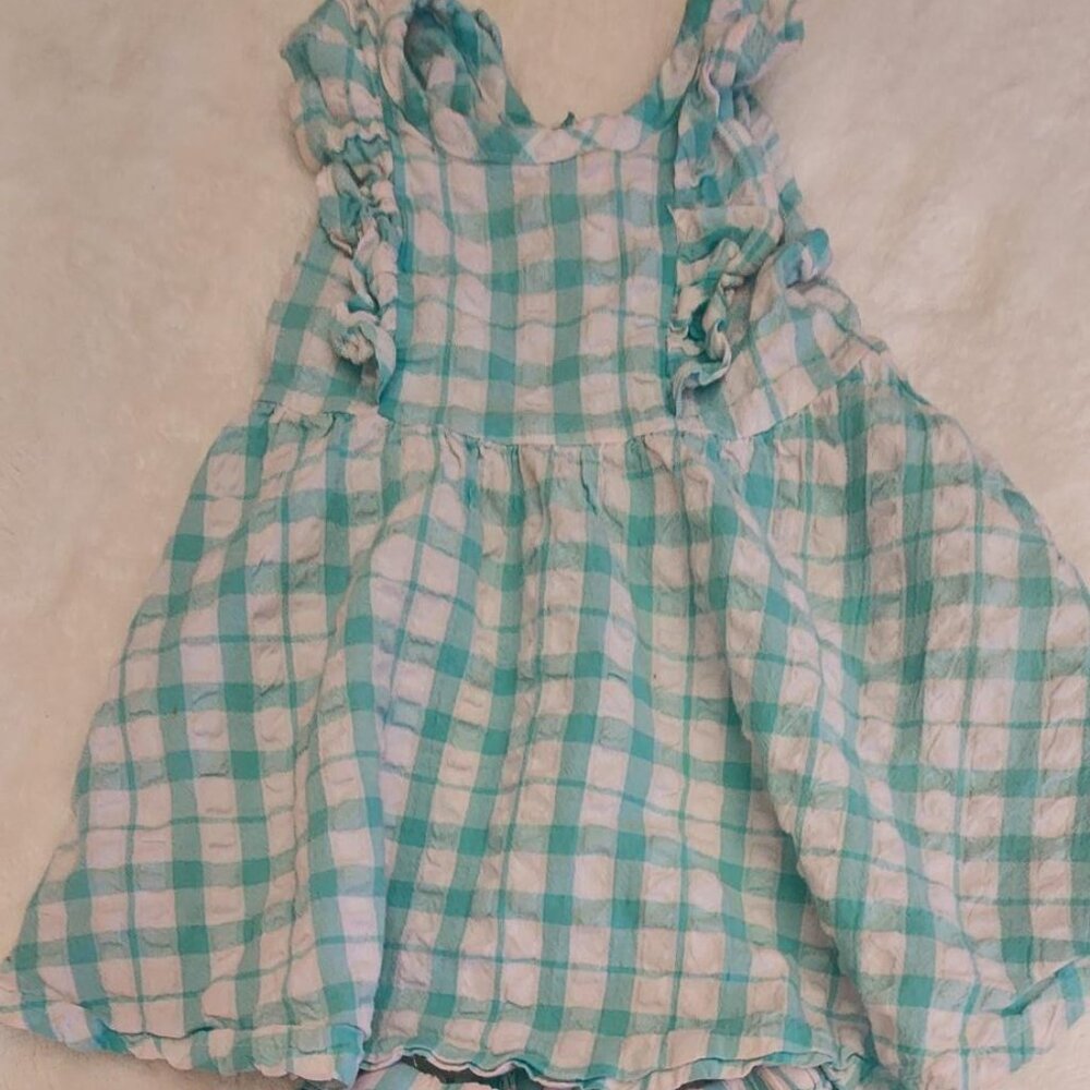 Monica + Andy Two Piece Organic Cotton Summer Set for Girls 12-18 M